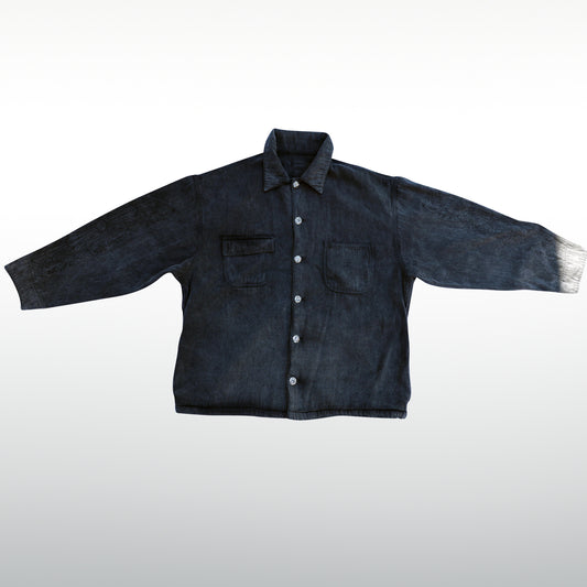 A&G Denim Black Shirt Jacket