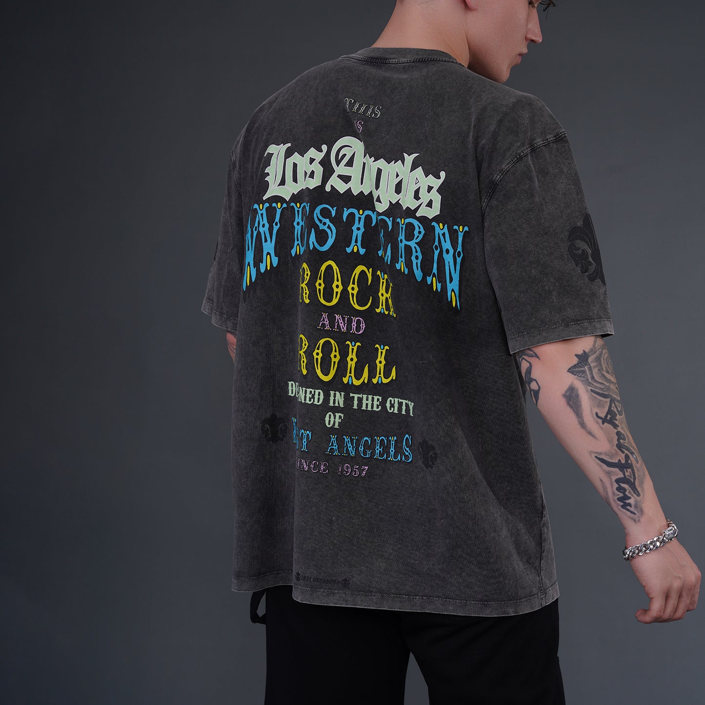 A&G Short Sleeve Tee-shirt Western Rock