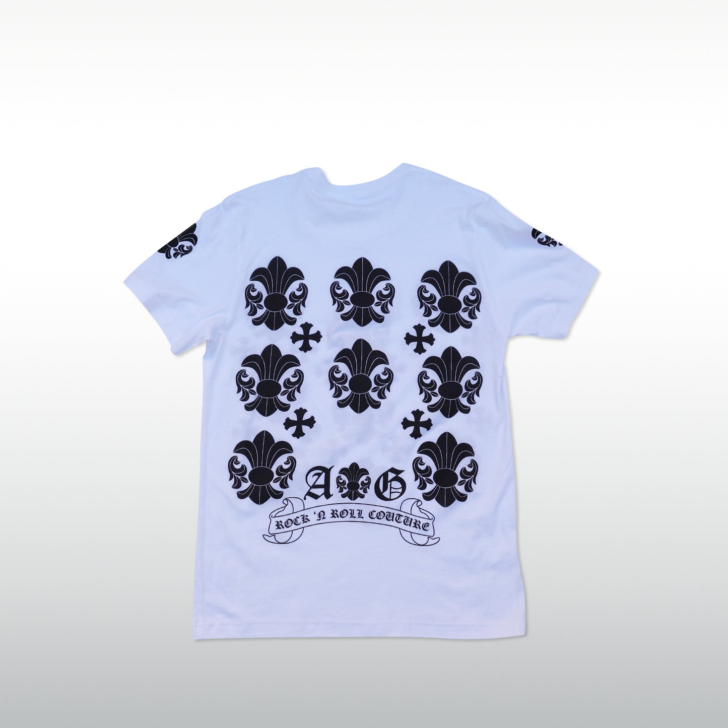 A&G Short Sleeve Tee-shirt Fleur de Lis Multi