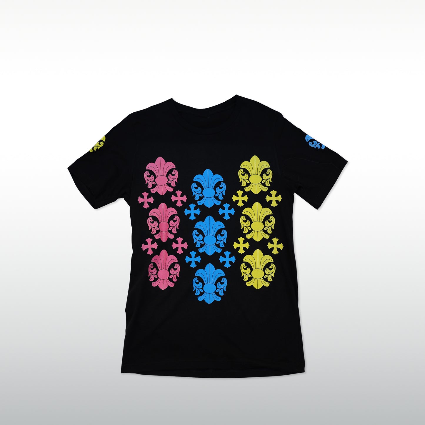 A&G Short Sleeve Tee-shirt Fleur de Lis Multi