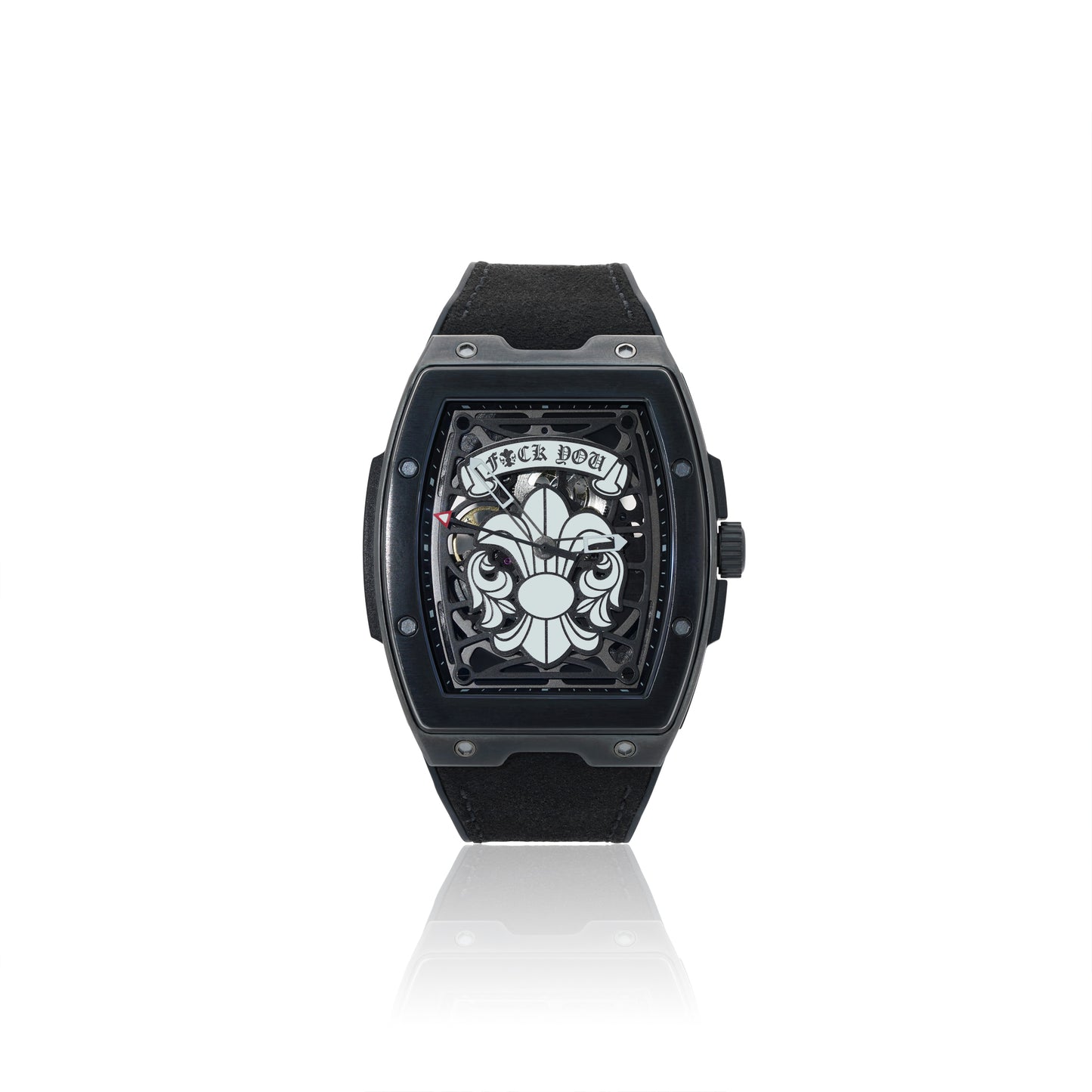 A&G Automatic Watch -Fleur De Lis/BLACK