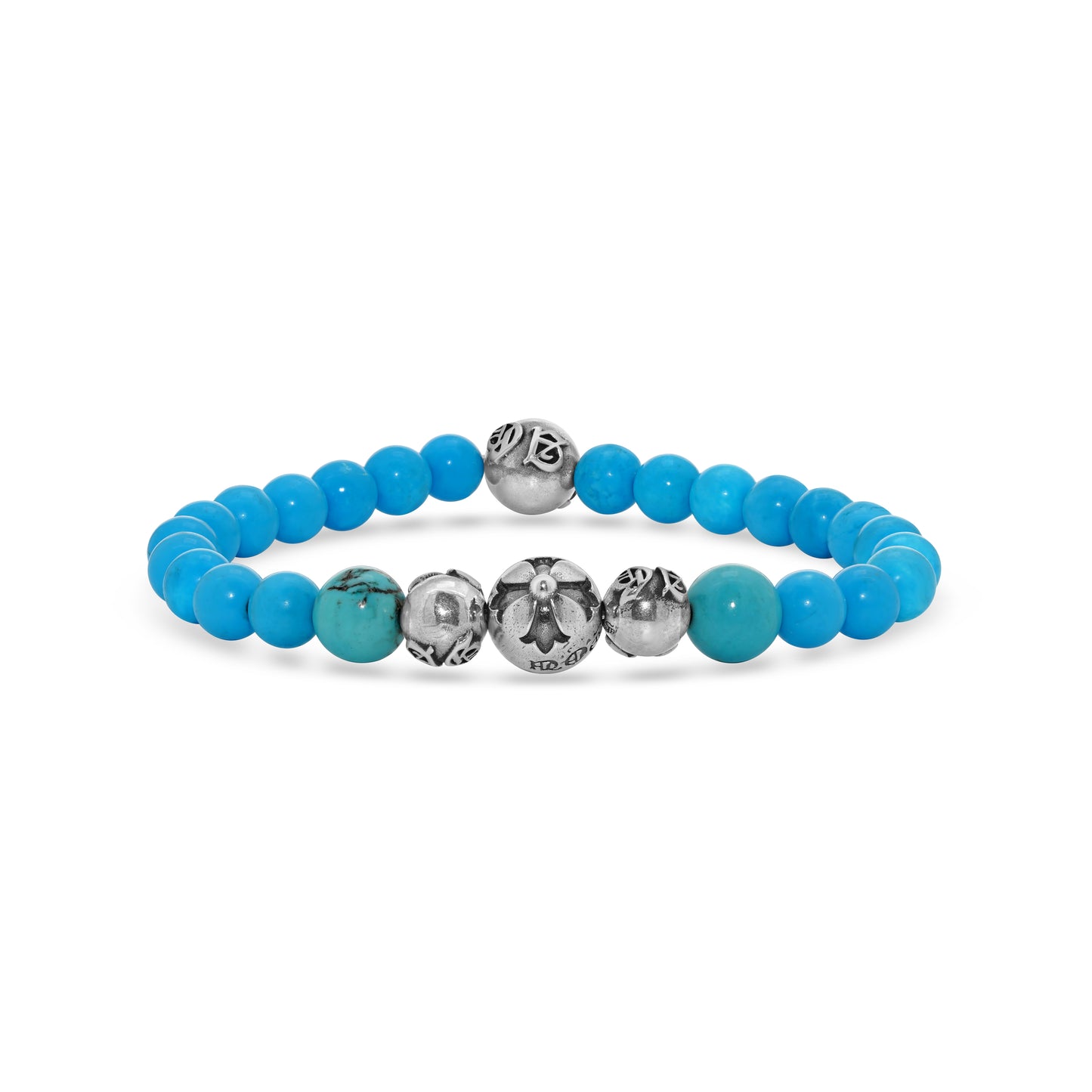 Blue Turquoise Bead Bracelet