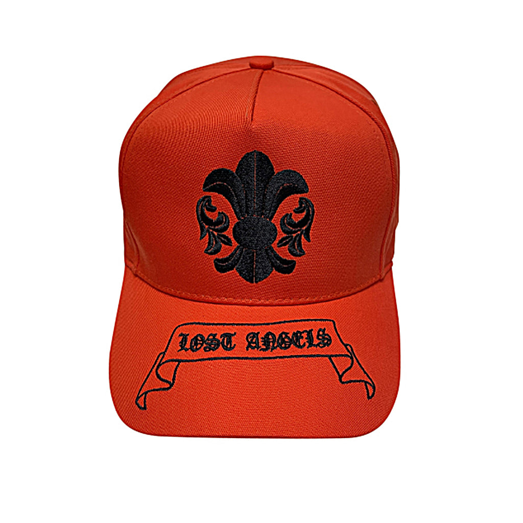 A&G Fleur De Lis Baseball Cap - Orange/Black