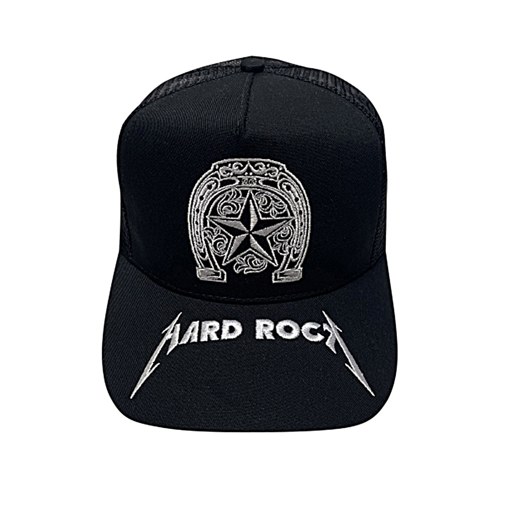 A&G  Star Hard Rock Baseball Cap - Black/White