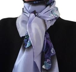 A&G Rock Christine Blue Silk Scarf