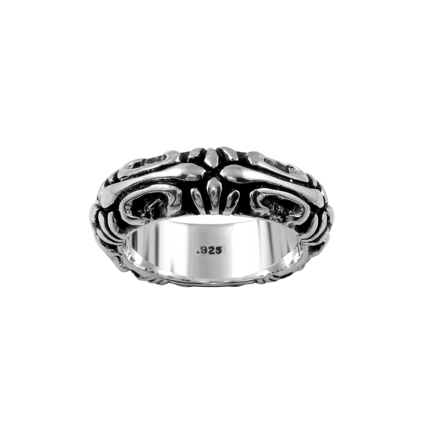 Fleur de Lis Sterling Silver Band