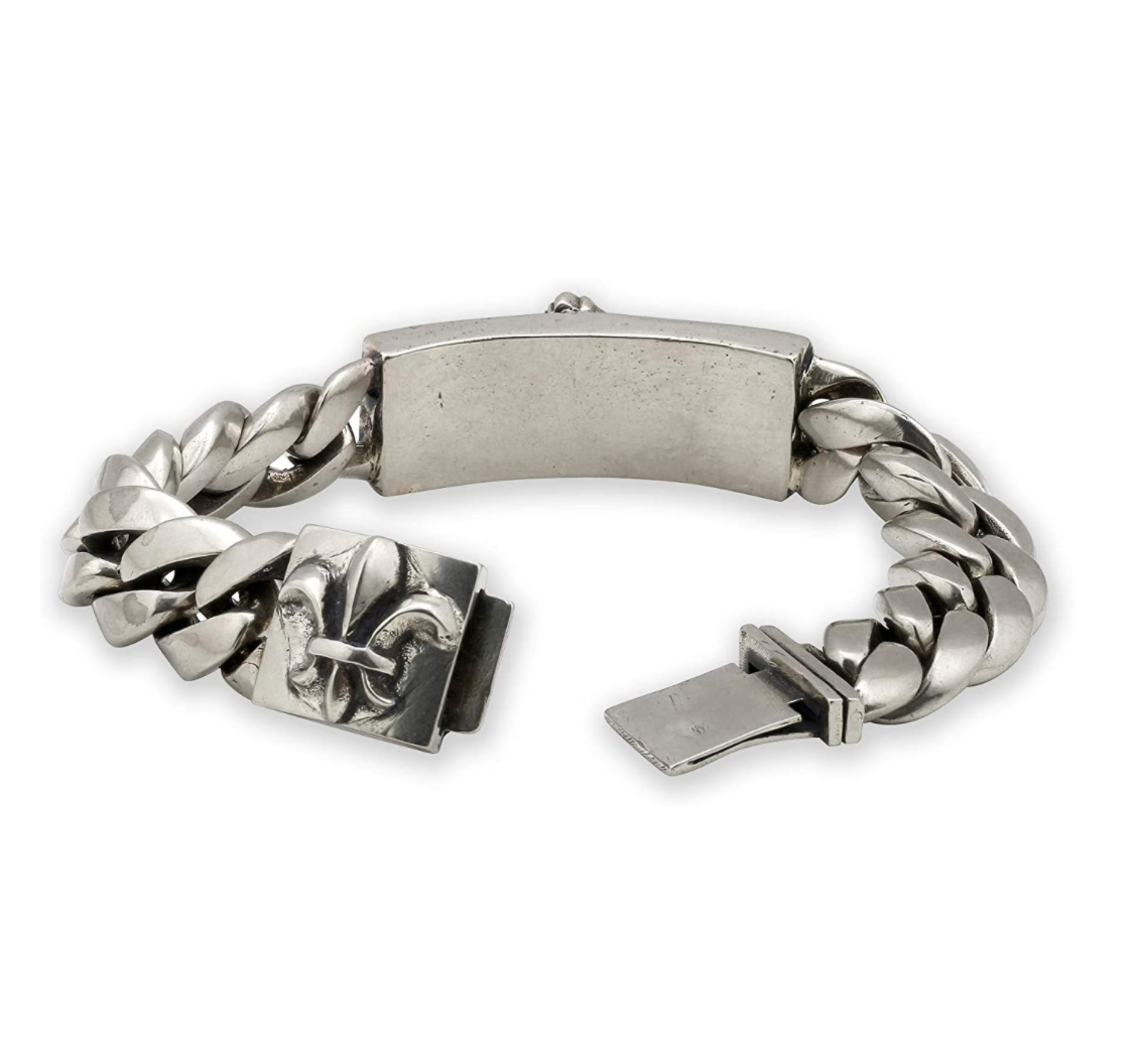 a&g-rock-dagger-ID-cuban-curb-link-bracelet-open