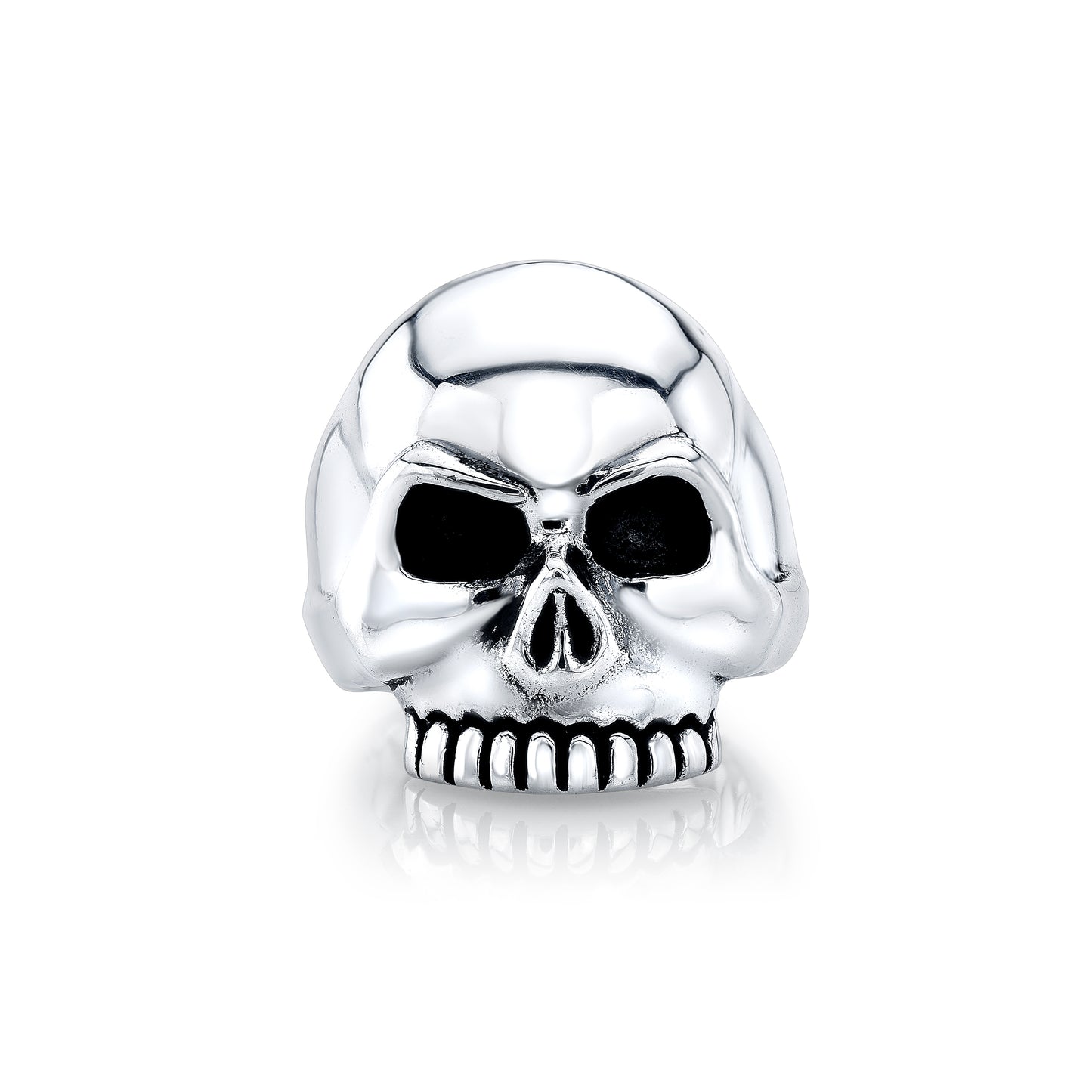 Skull Head Sterling Silver Ring