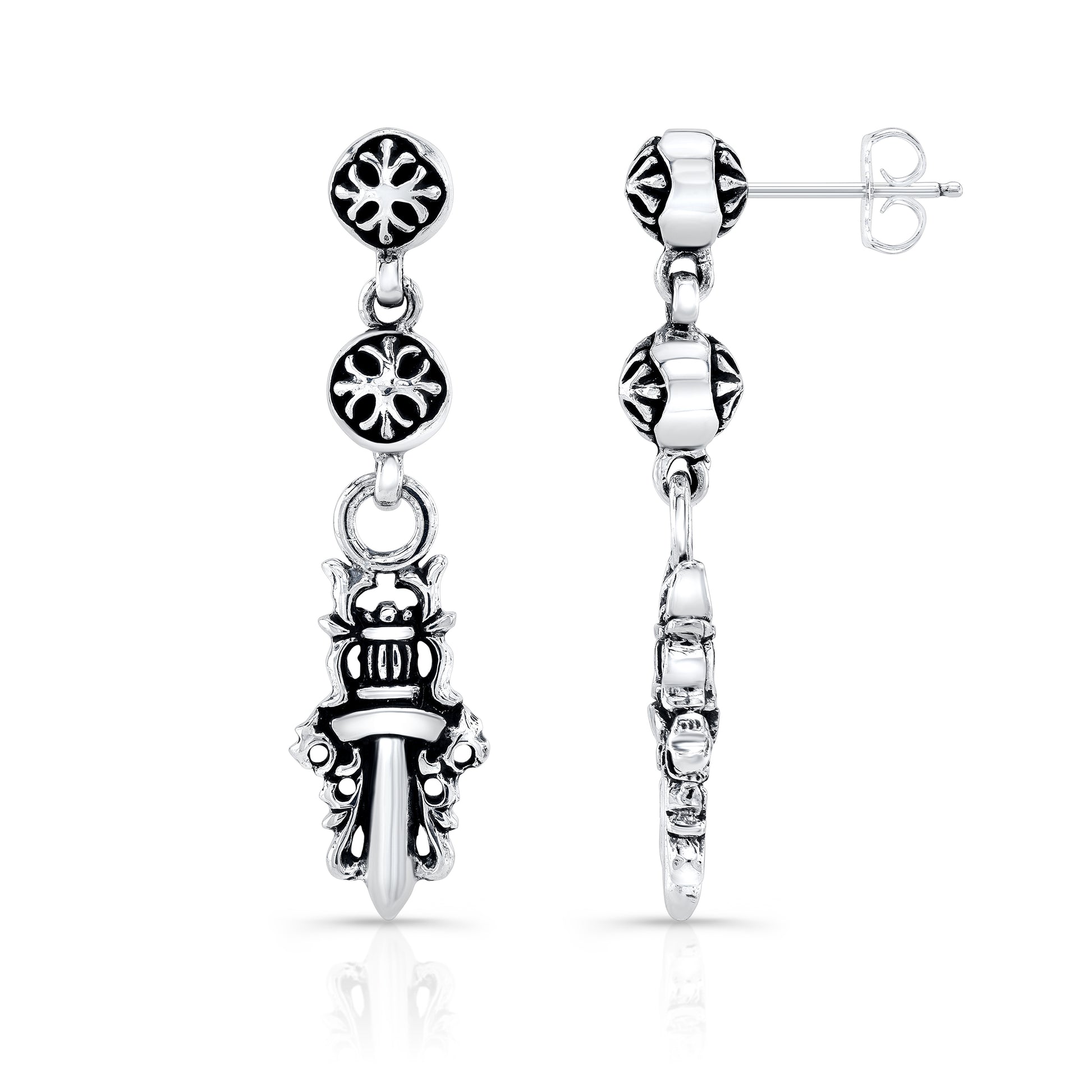 Dagger Double Dangle Earring