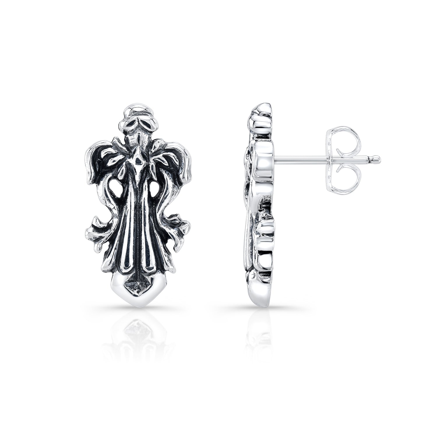 Fleur de Lis Patterned Earring